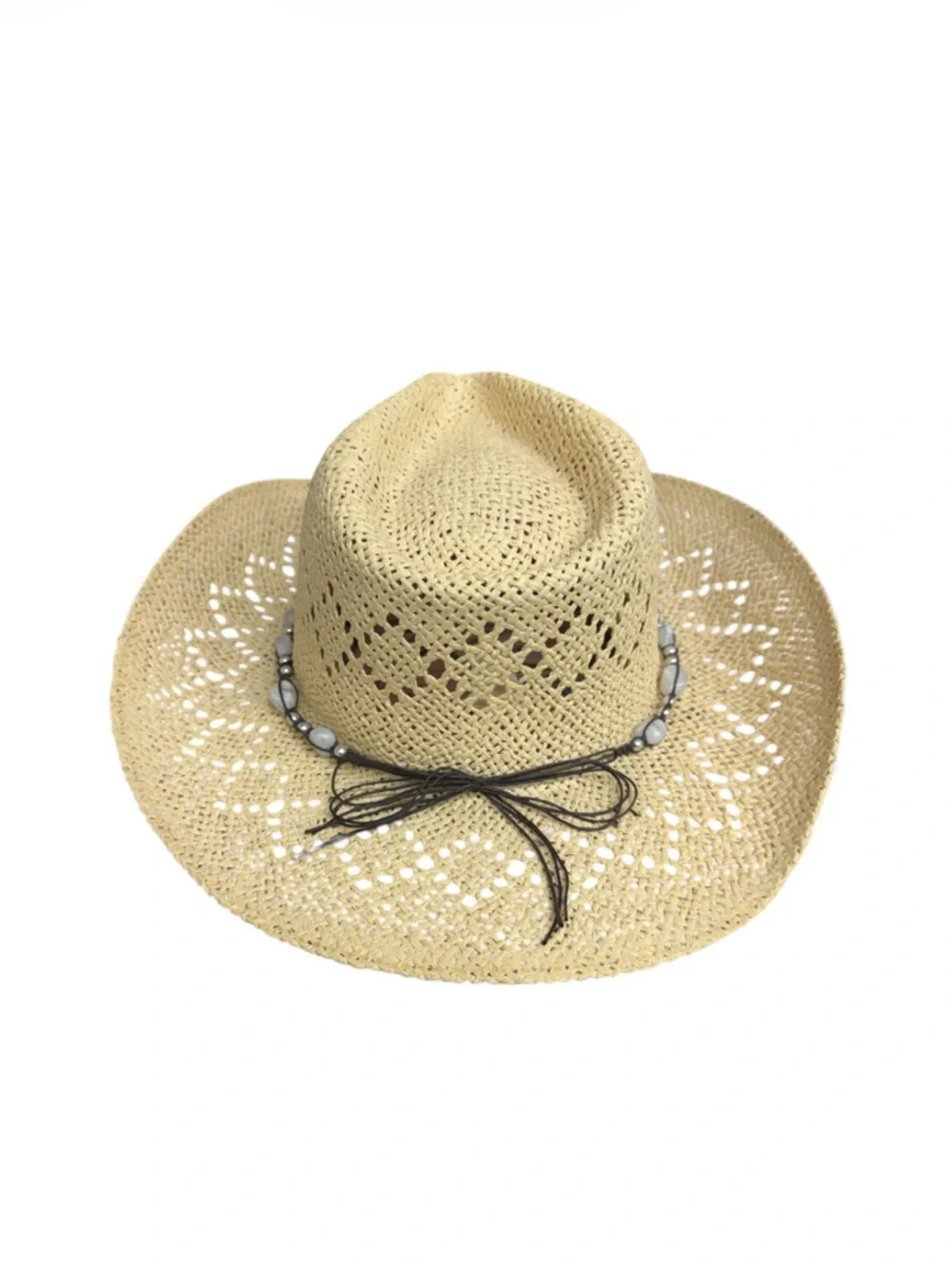 Classic Women's Straw Cowboy Hat - Cream